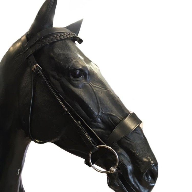 Cameo Hunt Bridle - Two Browbands.