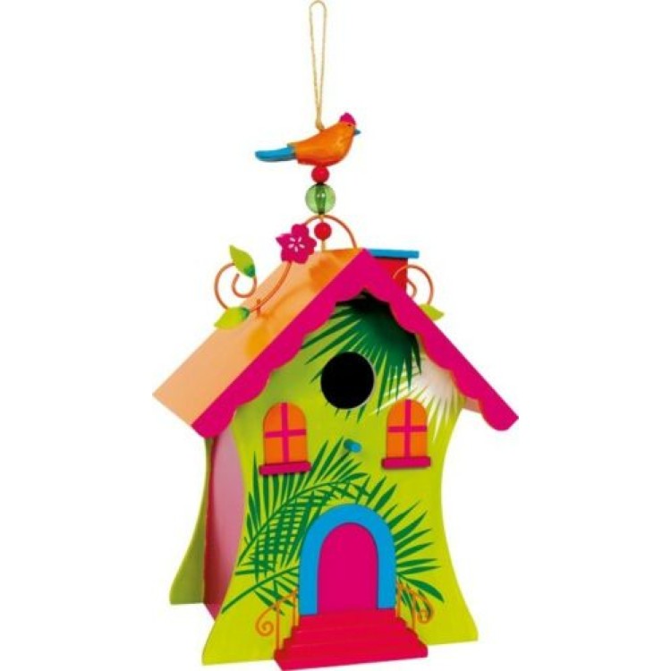 Coloured Bird House