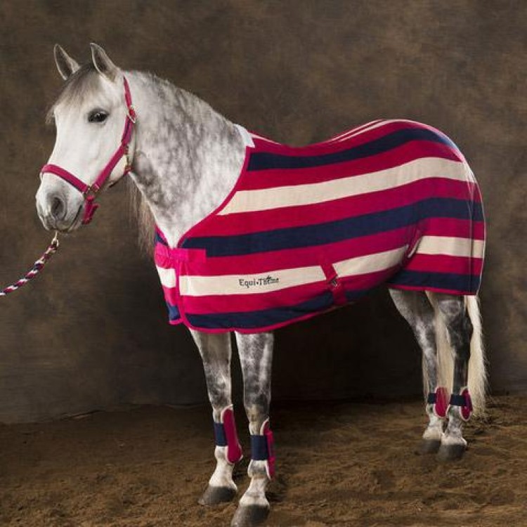 Equi-Theme Striped Fleece Rug