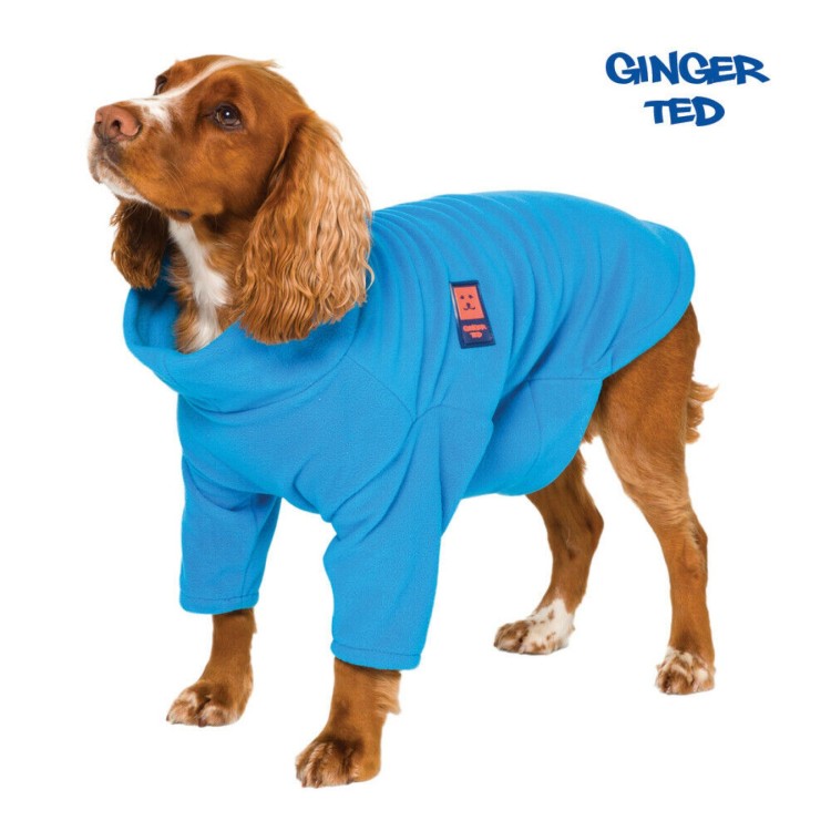 Ginger Ted Cosy Fleece Dog Jumper - XL and Lge