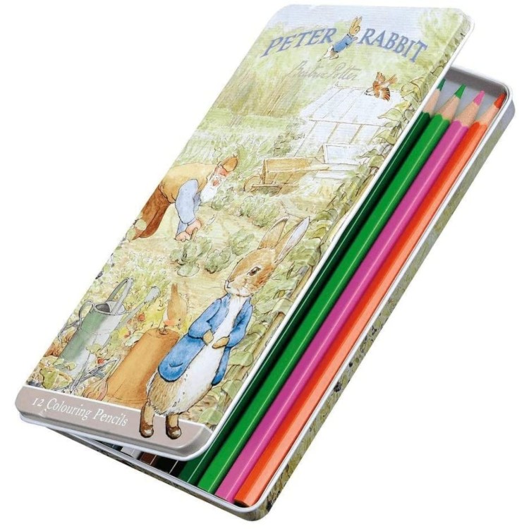 Peter Rabbit Pencil Tin With Pencils